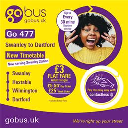 New Timetable for GoBus Route 477