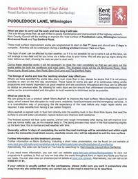 Road Closure - Puddledock Lane 7th June 2025