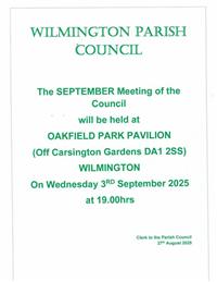 September Meeting of the Council